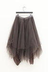 Marc Le Bihan Layered Silk Colorblock Skirt Six-layer Gauze 2592 Series MLB-2592-QINGTONG BRONZE